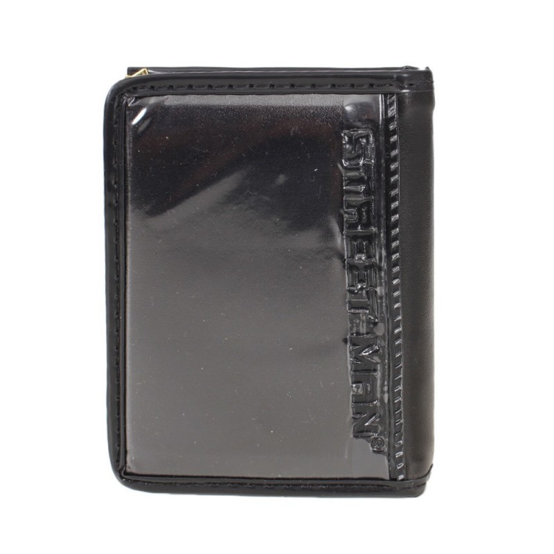 Carteira Masculina Detalhes Metálicos Porta CNH Sem Fecho