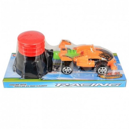 Carro Com lançador Racing De Pé Colorido Infantil