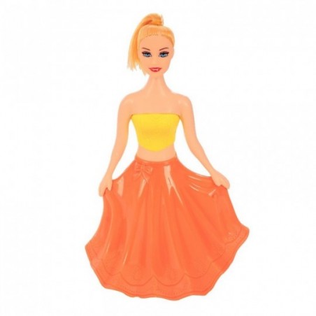 Boneca À Fricção Com Luzes No Vestido Princesa Infantil