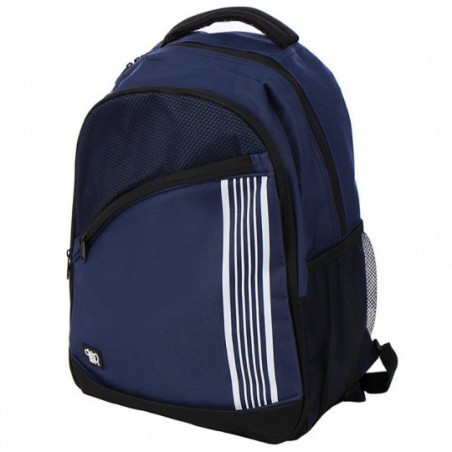 Mochila Masculina Sports Espaçosa Bicolor Detalhes Telados