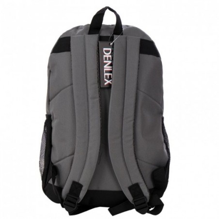 Mochila Masculina Escolar Detalhe Listra Com Bolso Frontal