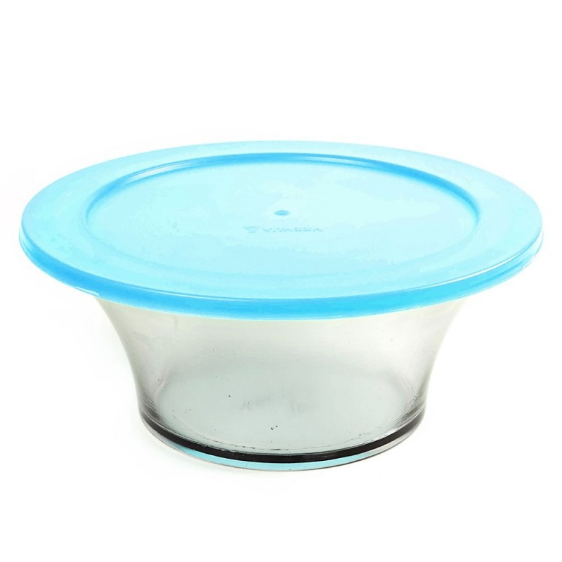 Tigela De Vidro Fruteira Com Tampa 2,5 litros Venezza