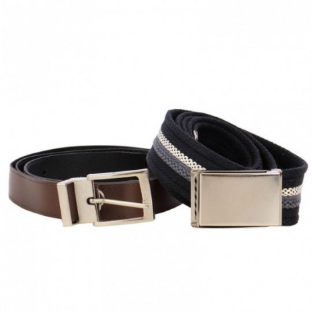 Cinto Masculino Lona Gorgurão + Cinto Masculino Dupla Face