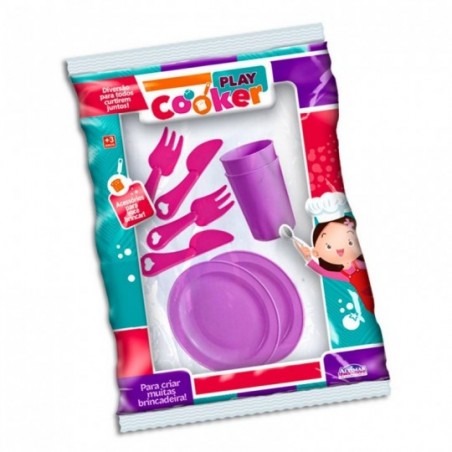 Pratos+ Talheres+ Copos Brinquedo Infantil Altimar