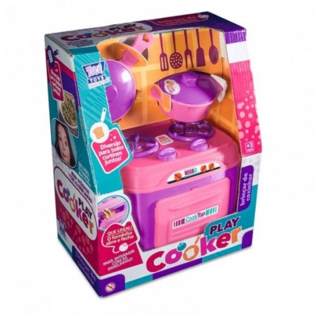 Kit Fogão Infantil Play Cooker Com 3 Peças Zuca Toys