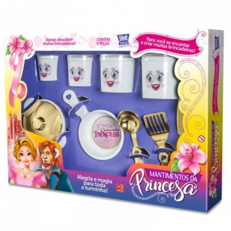 Kit Infantil Mantimentos Da Princesa 9 Peças Zuca Toys