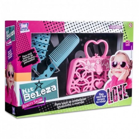 Kit De Beleza Infantil Beauty Salon Com Três Peças Zuka Toys