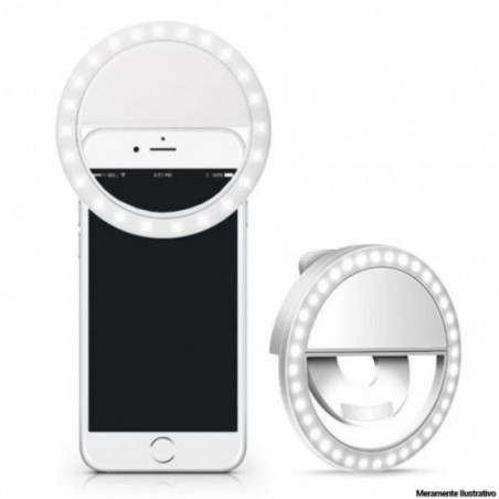 Ring Light Selfie Para Celular Três Potências Anel De Luz