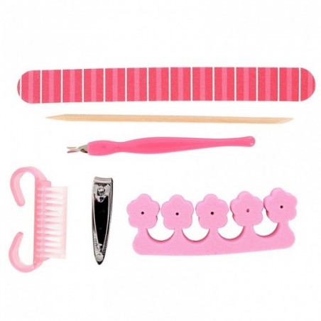 Kit De Manicure Estojo Com Seis Peças Coloridas No Atacado