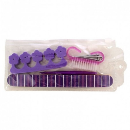 Kit De Manicure Estojo Com Seis Peças Coloridas No Atacado