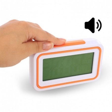 Relógio Despertador + Temperatura Com Voz  Digital De Mesa