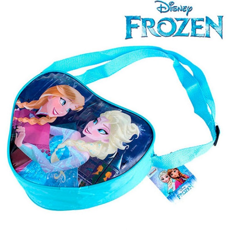 Bolsa Infantil Meninas Transversal Formato De Coração Frozen