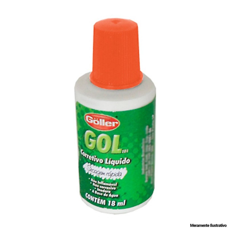 Corretivo Liquido De Secagem Rápida 18 Ml Uso Escolar