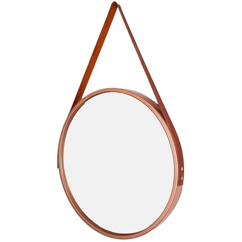 Espelho Decorativo Com Alça De Pendurar E Moldura 45 cm