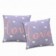 Kit Duas Capa De Almofada Estampa Coração Love 43 cm