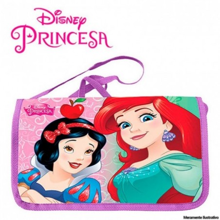 Bolsa Infantil Meninas Transversal Estampas Princesas