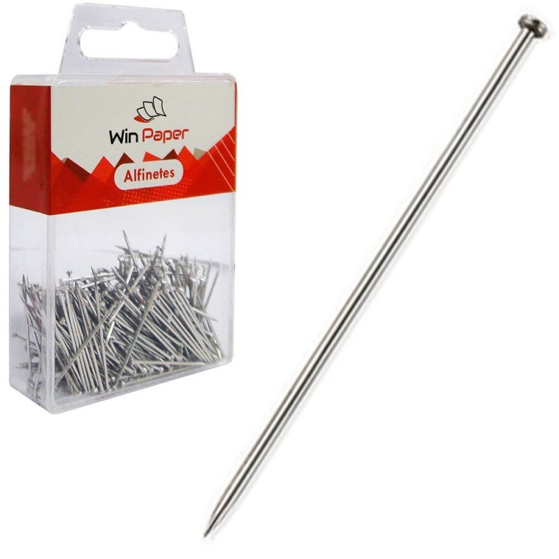 Kit Alfinetes Metal 300 Peças No Estojo