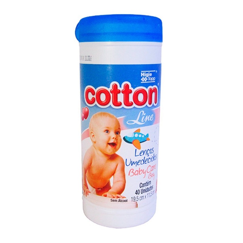 Lenços Umedecidos Cotton Com 40 Unidades