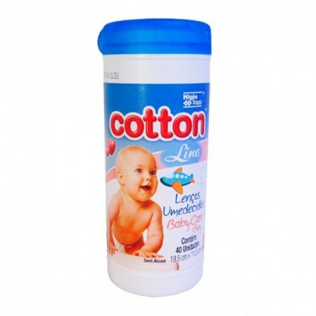 Lenços Umedecidos Cotton Com 40 Unidades