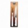 Kit De Churrasco Branco Com Faca 7" E Garfo 5"