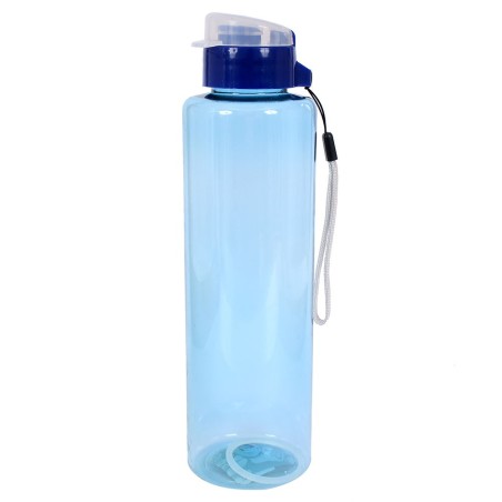 Garrafa Squeeze Plástica Com Alça Transcolor 600 Ml