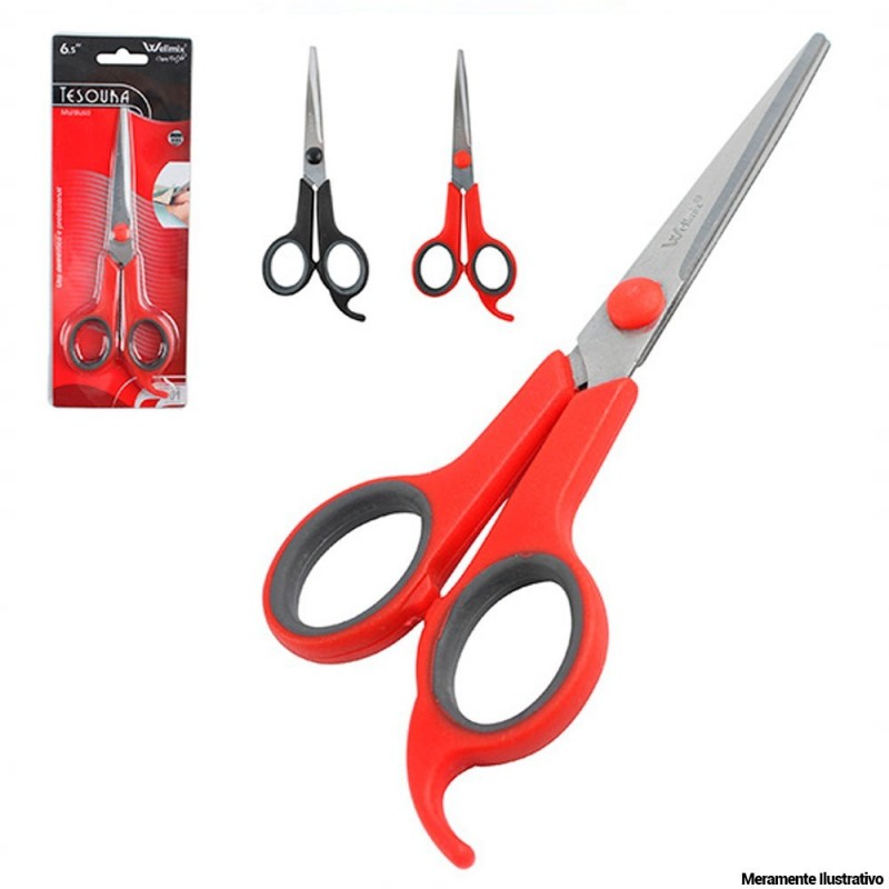 Tesoura Multiuso Ergonômica Ponta Reta Inox 6,5"