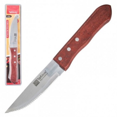 Faca De Churrasco Com Cabo De Madeira 23 cm