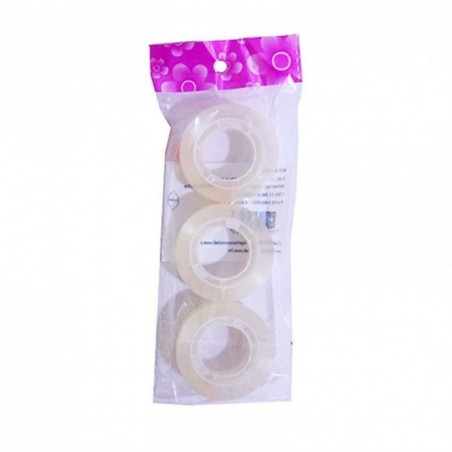 Kit 3 Unidades De Fitas Adesivas Transparente