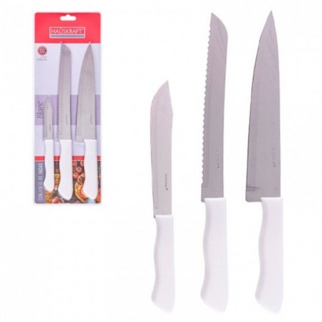 Kit Facas De Cozinha Pão E Legumes Aço Inox