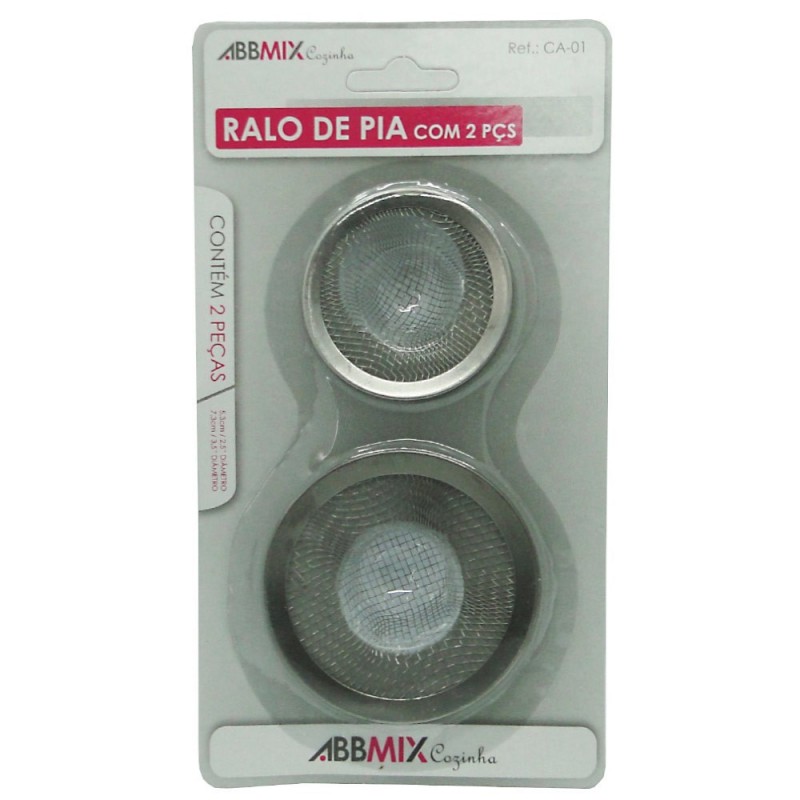 Kit Ralo De Pia 2 Peças Em Aço Inox