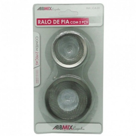 Kit Ralo De Pia 2 Peças Em Aço Inox
