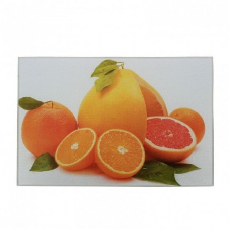 Tábua Para Cortes Multiuso De Vidro Estampada 20 x 30 cm