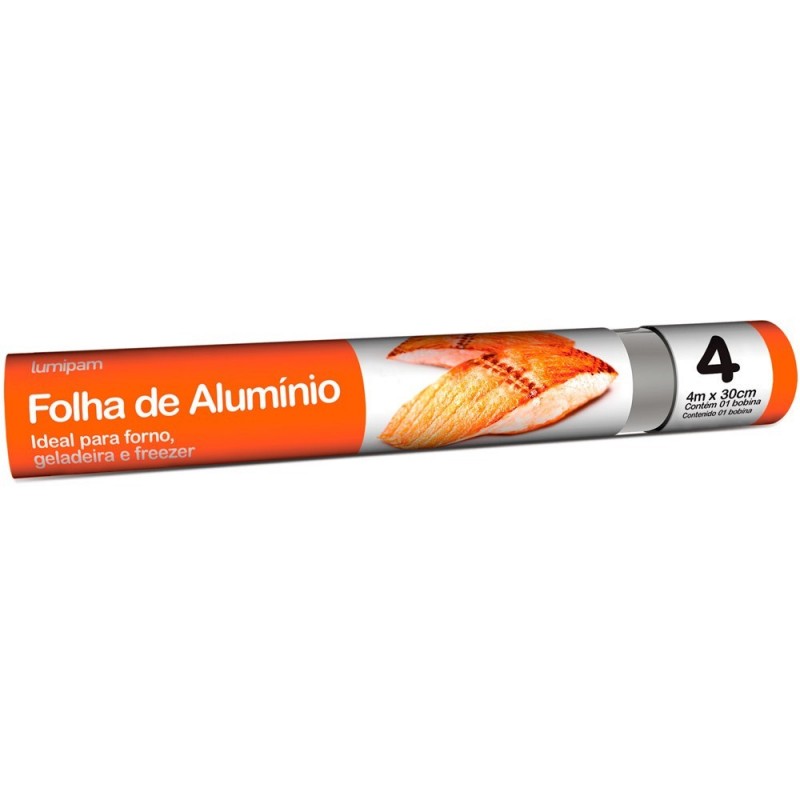 Rolo Folha De Alumínio 4 M x 30 cm