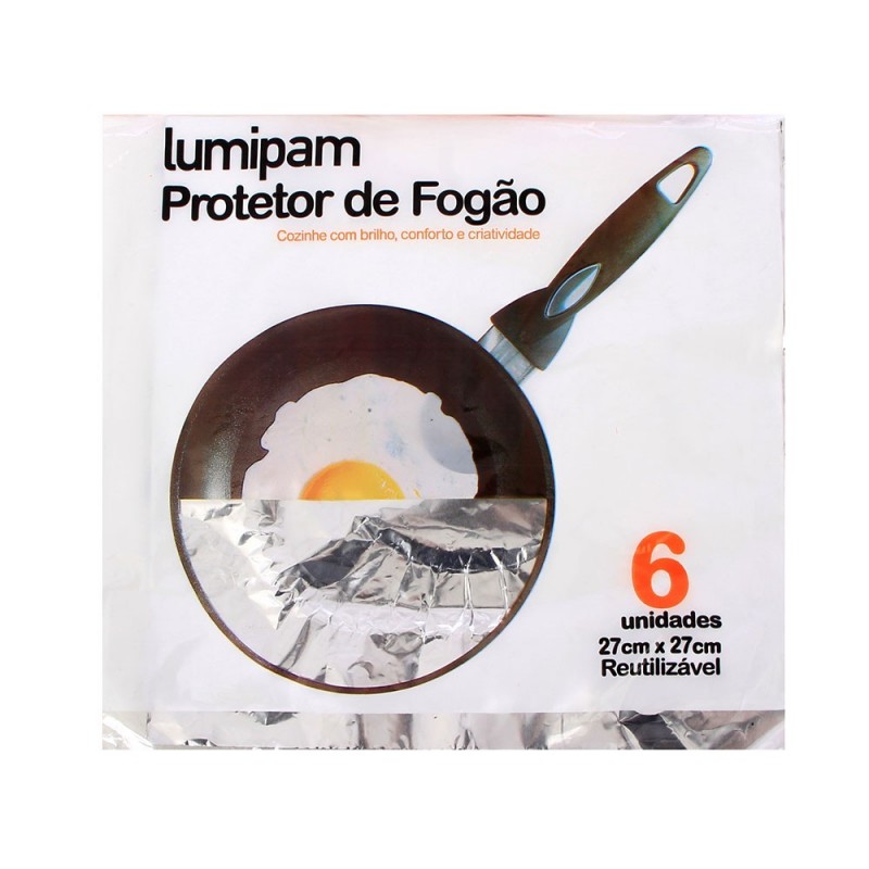 Kit Com 6 Protetores Para Fogão 27 cm x 27 cm