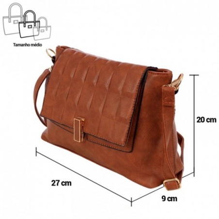 Bolsa Feminina Versátil Em Alto Relevo Com Matelassê