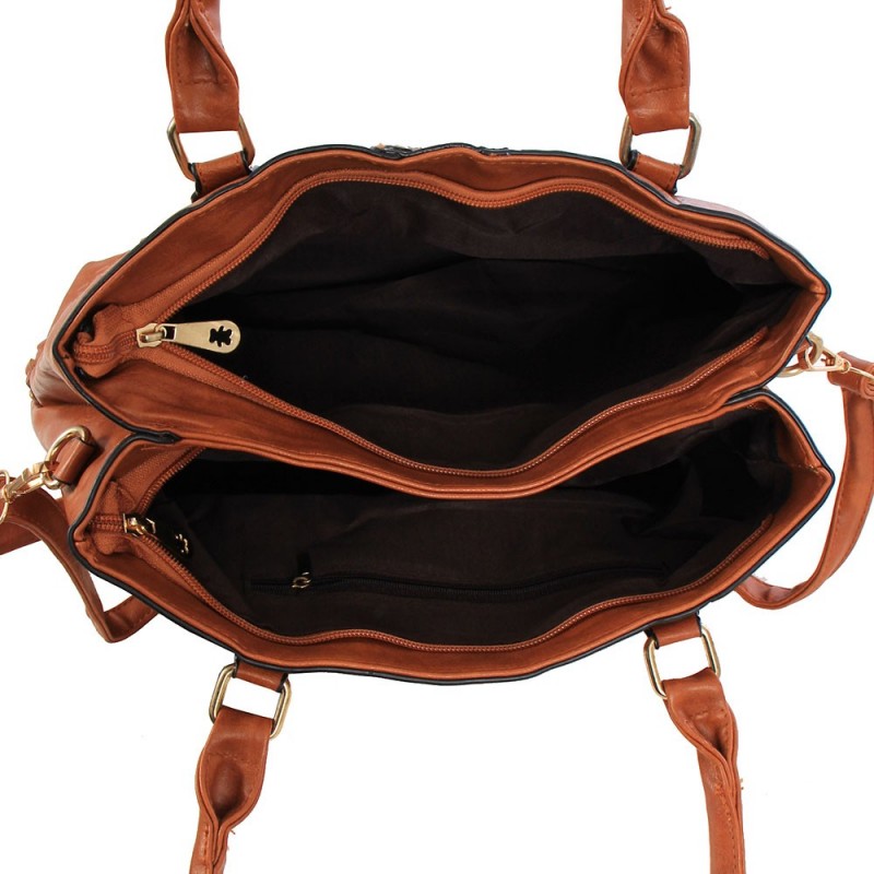 Bolsa Feminina Totem Com Tressê E Tassel