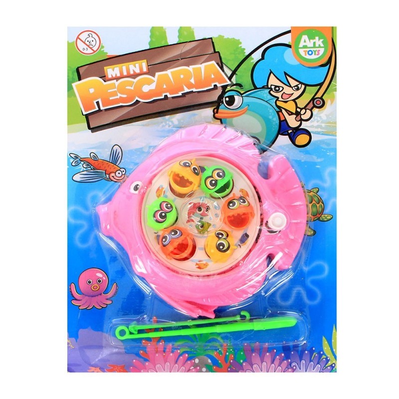 Brinquedo Infantil Mini Pescaria Colorido