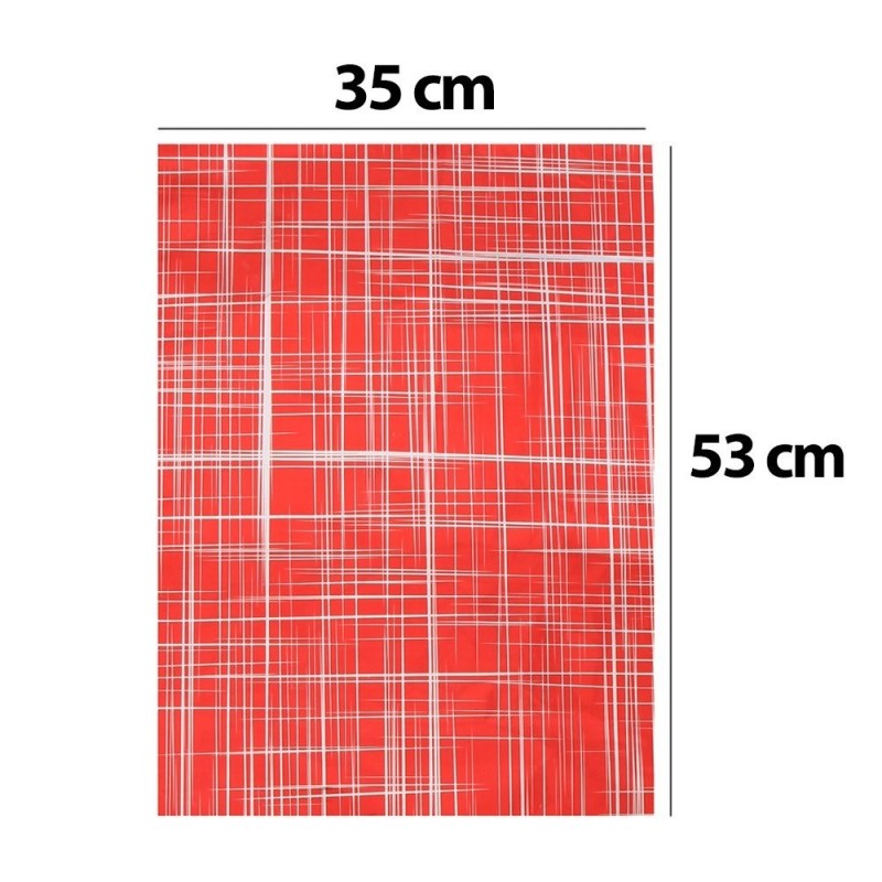 Saco Presente Metalizado Vermelho 35 cm x 53 cm