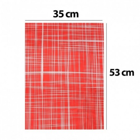 Saco Presente Metalizado Vermelho 35 cm x 53 cm