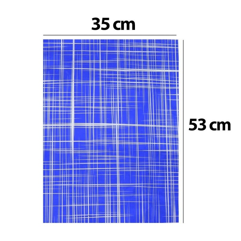 Saco Presente Metalizado Azul 35 cm x 53 cm