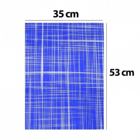 Saco Presente Metalizado Azul 35 cm x 53 cm