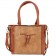 Bolsa Feminina Totem Bicolor Tressê Detalhes Zíper