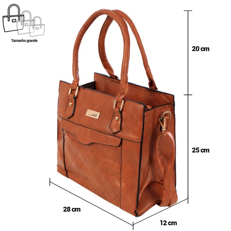Bolsa Feminina Totem Estruturada Em Tressê