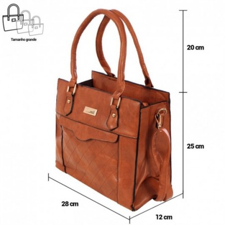 Bolsa Feminina Totem Estruturada Em Tressê