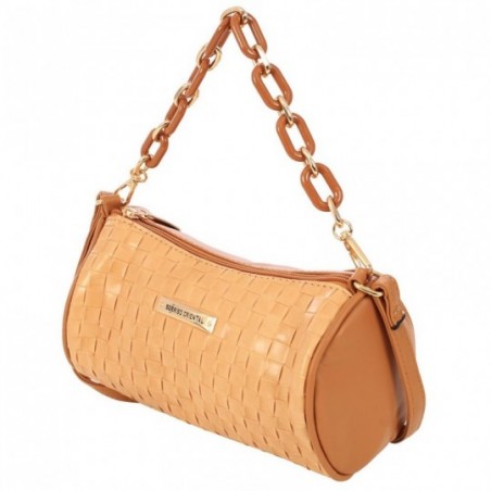 Bolsa Feminina Baguete Luxo Com Alça Correntes E Matelassê