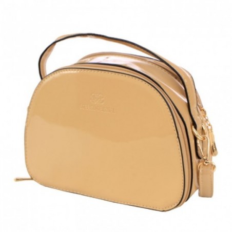 Bolsa Feminina Alça De Mão Estruturada Em Verniz