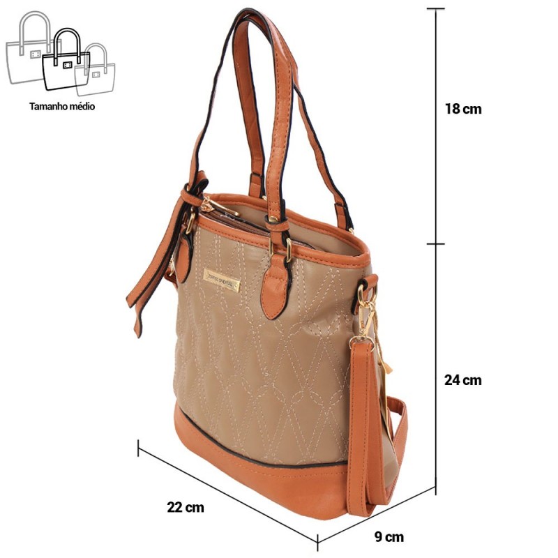 Bolsa Feminina Totem Em Alto Relevo Com Matelassê