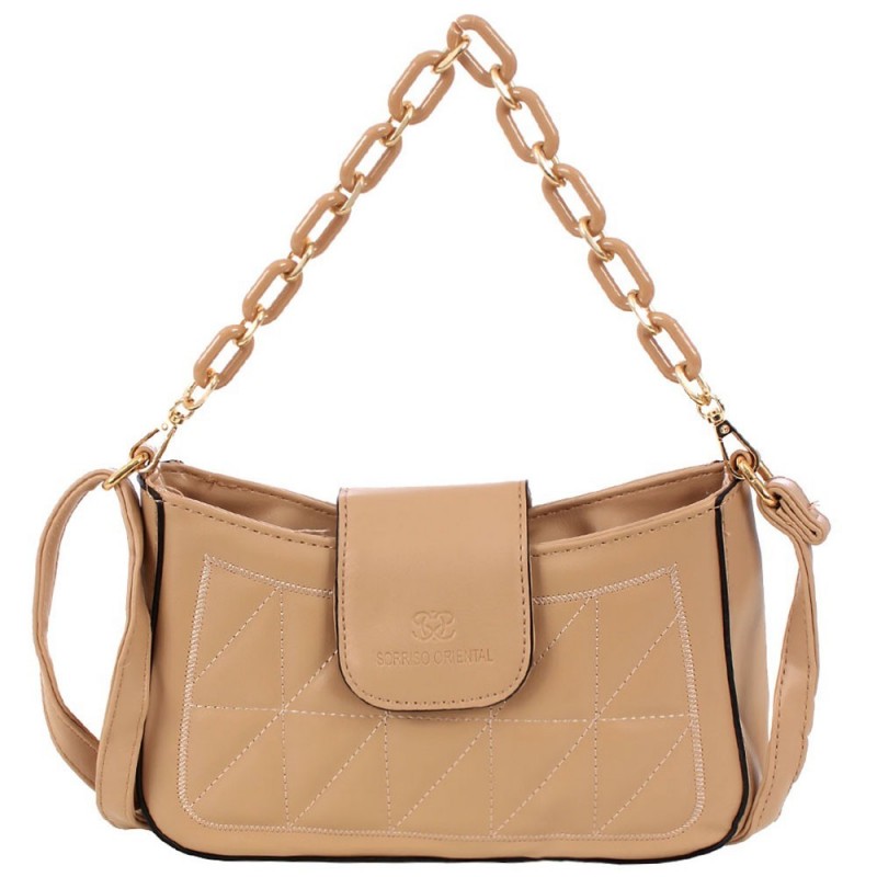 Bolsa Feminina Mini Hobo Bag Alça Corrente Matelassê