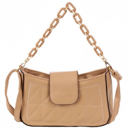 Bolsa Feminina Mini Hobo Bag Alça Corrente Matelassê