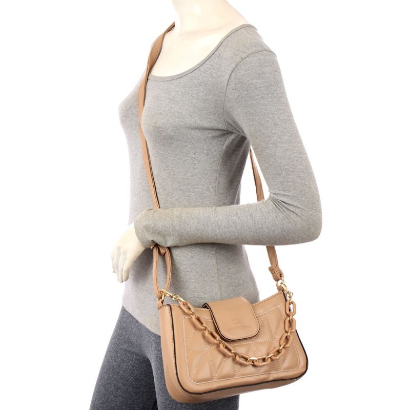 Bolsa Feminina Mini Hobo Bag Alça Corrente Matelassê